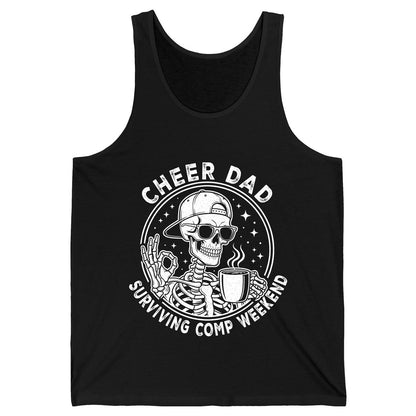 Cheer Dad Surviving Comp Weekend cheer dad Tank Top Black product mockup