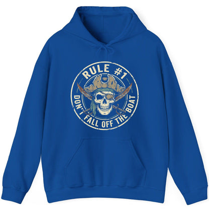 Rule 1 Don't Fall Off the Boat pirate Hoodie Royal product mockup