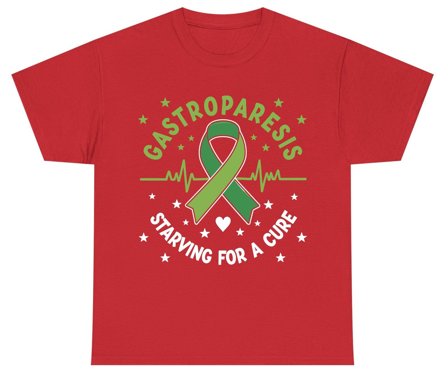 Gastroparesis Starving for a Cure gastroparesis awareness Youth T-Shirt Red product mockup