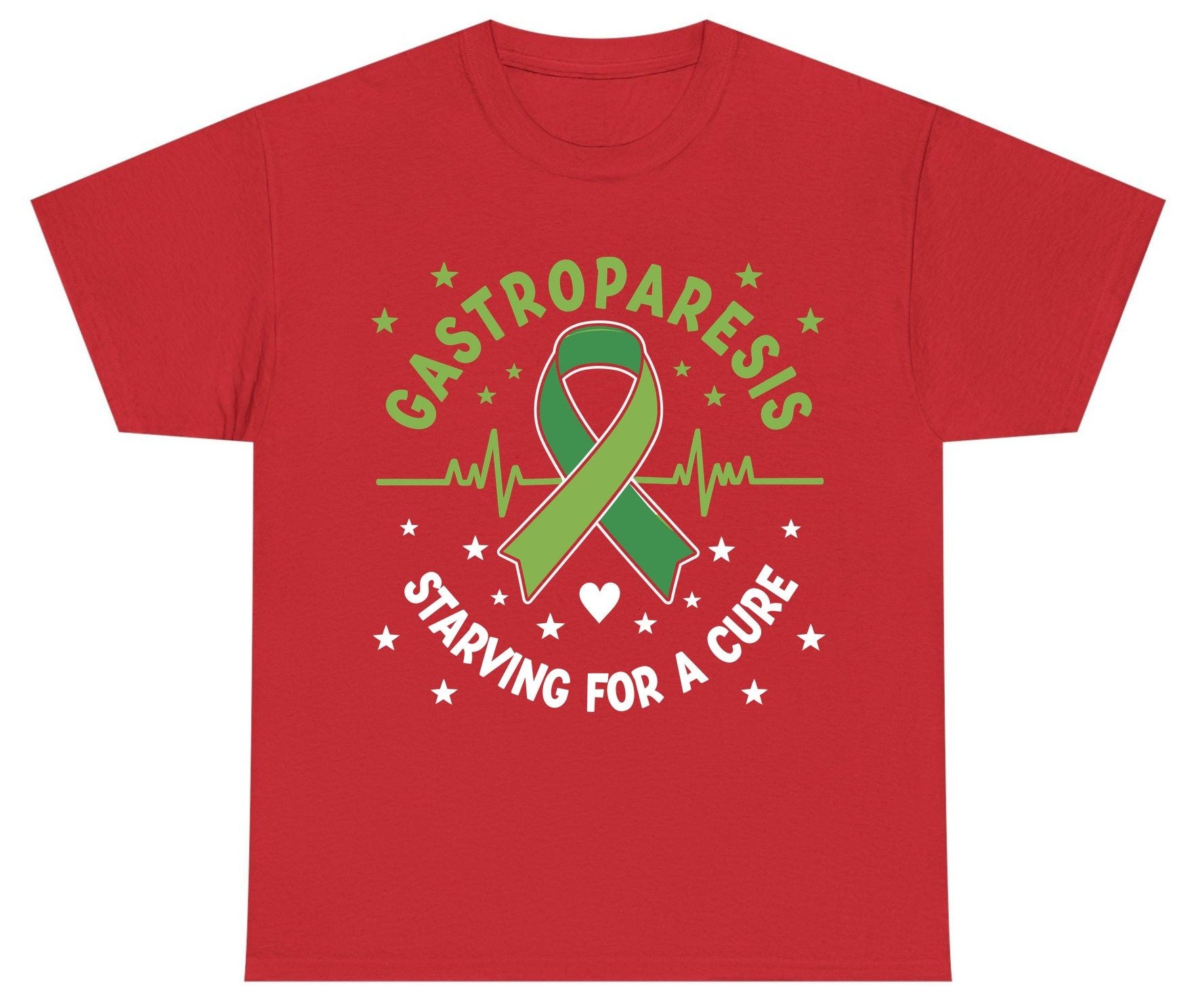 Gastroparesis Starving for a Cure gastroparesis awareness Youth T-Shirt Red product mockup