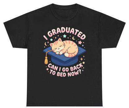 I Graduated CAN I GO BACK TO BED NOW Youth T-Shirt - product mockup - Black