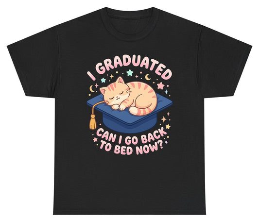 I Graduated CAN I GO BACK TO BED NOW Youth T-Shirt - product mockup - Black