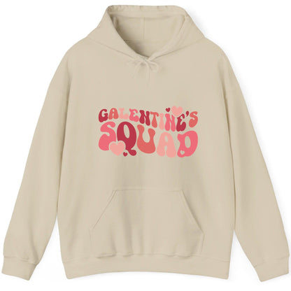 Galentine's Squad galentine's day Hoodie Sand product mockup
