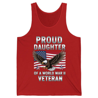 Proud Daughter of a World War Ii Veteran wwii veteran family Tank Top Red product mockup