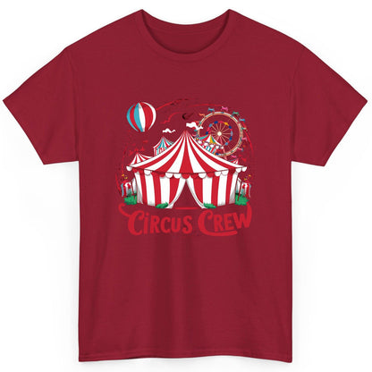 Circus Crew circus T-Shirt Cardinal Red product mockup