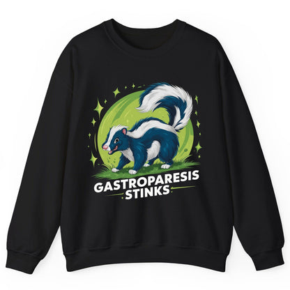 Gastroparesis Stinks gastroparesis awareness Sweatshirt Black product mockup