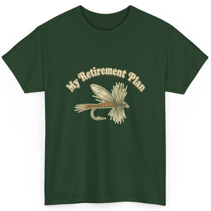 My Retirement Plan fly fishing T-Shirt Forest Green product mockup