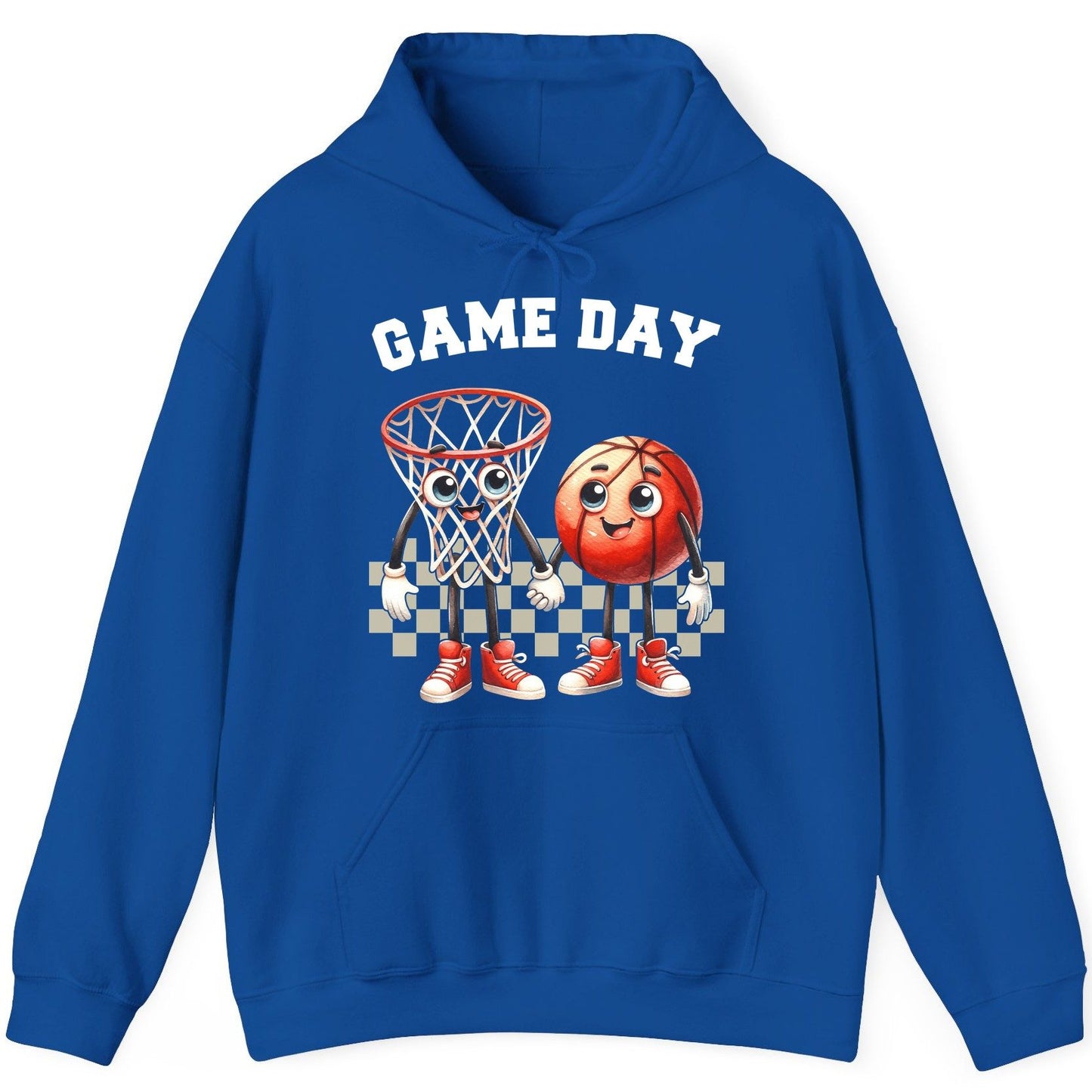Game Day basketball Hoodie Royal product mockup