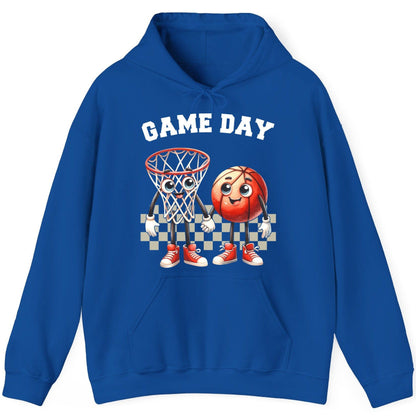 Game Day basketball Hoodie Royal product mockup
