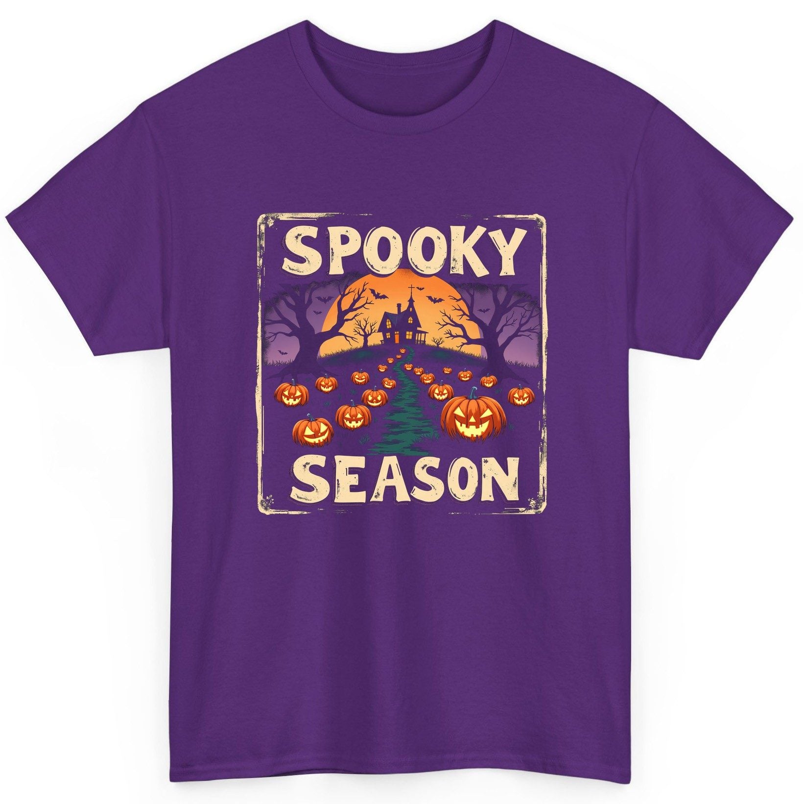 Spooky Season Halloween T-Shirt Purple product mockup