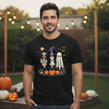 Halloween Bernese Mountain Dogs bernese mountain dog T-Shirt Black lifestyle mockup