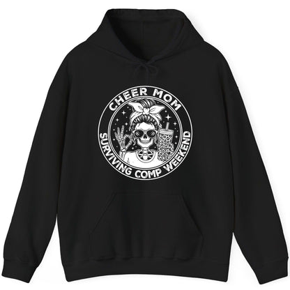 Cheer Mom Surviving Comp Weekend cheer mom Hoodie Black product mockup