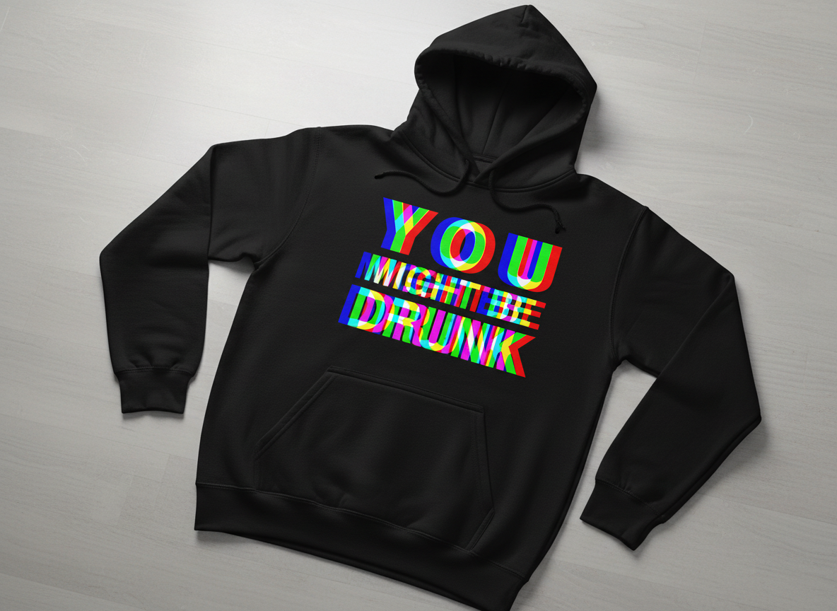 You Might Be Drunk Funny Party Humor Hoodie - Black