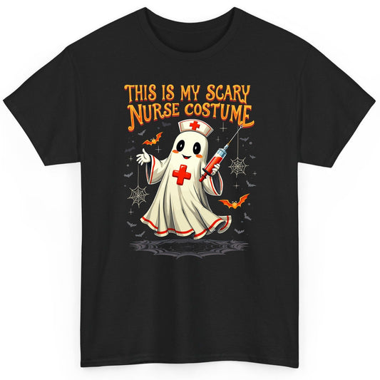 This Is My Scary Nurse Costume Halloween ghost nurse T-Shirt Black product mockup