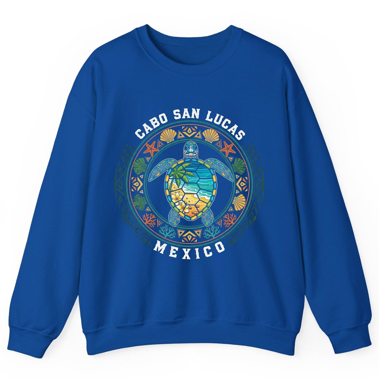 Cabo San Lucas Mexico sea turtle Sweatshirt Royal product mockup