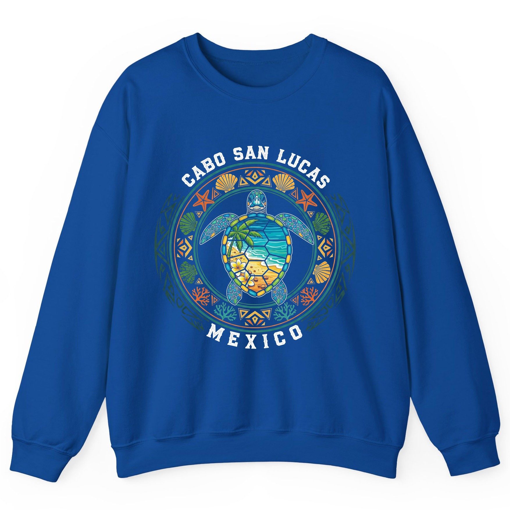 Cabo San Lucas Mexico sea turtle Sweatshirt Royal product mockup
