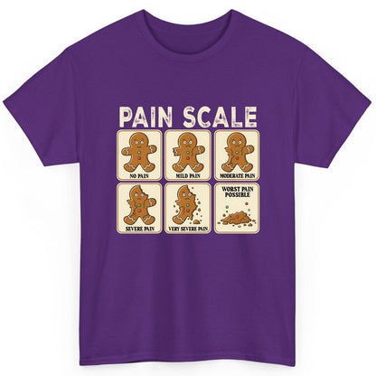 Pain Scale gingerbread man pain scale T-Shirt Purple product mockup