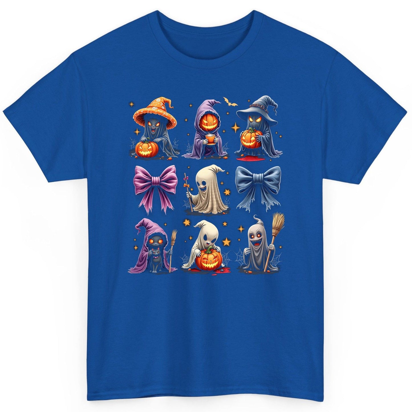 Spooky Cute Halloween Characters Halloween characters T-Shirt Royal product mockup