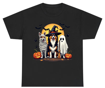 Halloween Dogs in Costumes Halloween dogs Youth T-Shirt Black product mockup