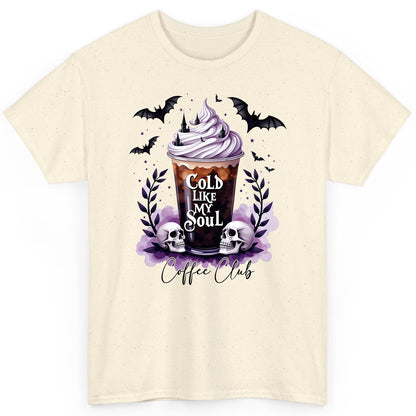 Cold Like My Soul gothic iced coffee T-Shirt Natural product mockup
