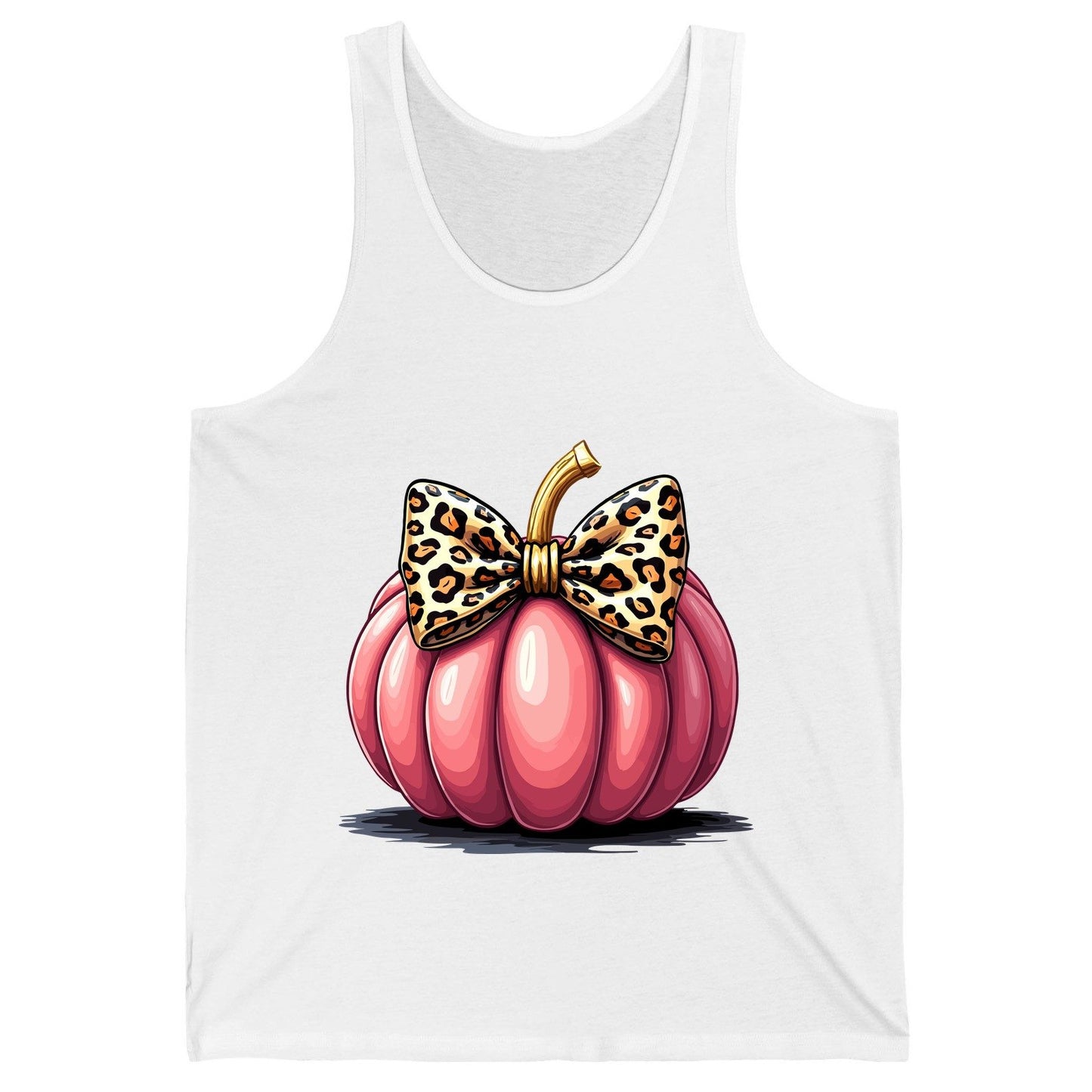 Pink Leopard Pumpkin pink pumpkin Tank Top White product mockup