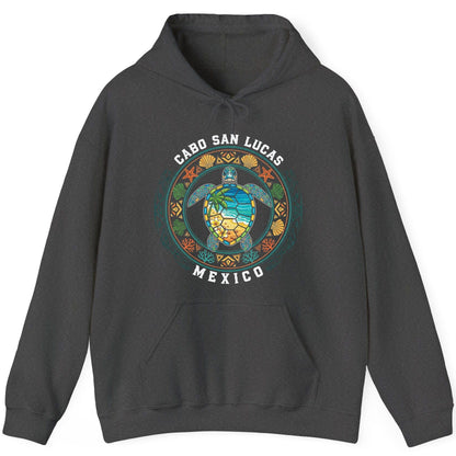 Cabo San Lucas Mexico sea turtle Hoodie Dark Heather product mockup