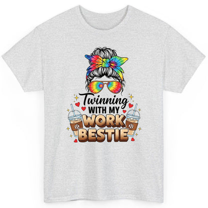 Twinning with My Work Bestie work bestie T-Shirt Ash product mockup