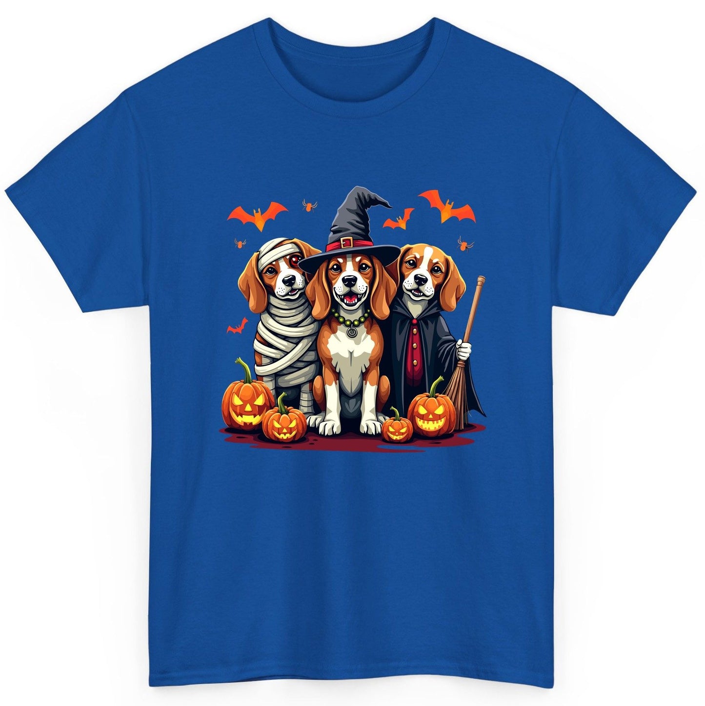Halloween Beagles Costume beagles in Halloween costumes T-Shirt Royal product mockup