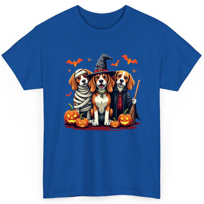 Halloween Beagles Costume beagles in Halloween costumes T-Shirt Royal product mockup