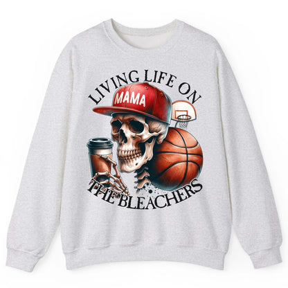 Living Life on the Bleachers Mama basketball mom Sweatshirt Ash product mockup