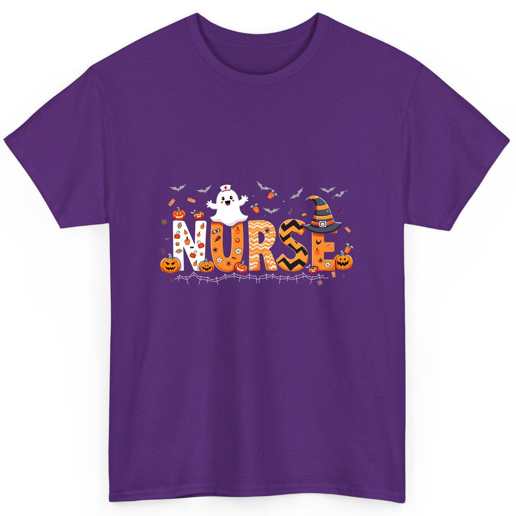 Nurse Halloween T-Shirt Purple product mockup