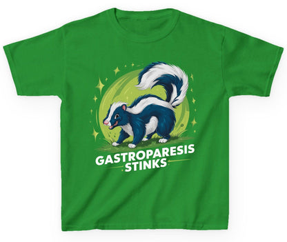 Gastroparesis Stinks gastroparesis awareness Youth T-Shirt Irish Green product mockup