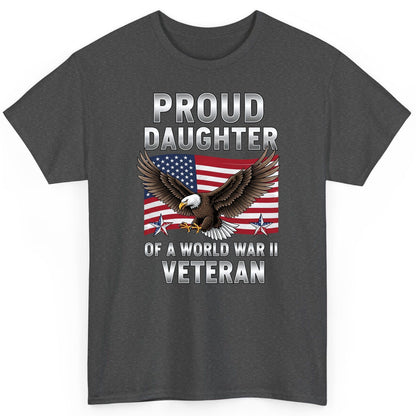 Proud Daughter of a World War Ii Veteran wwii veteran family T-Shirt Dark Heather product mockup