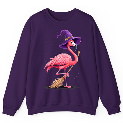 Witch Flamingo flamingo Sweatshirt Purple product mockup