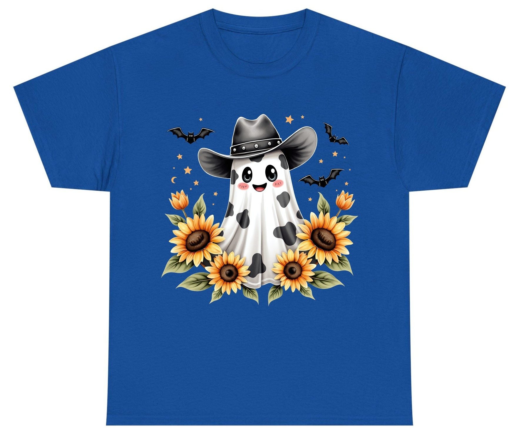 Cowboy Ghost Sunflowers cowboy ghost Youth T-Shirt Royal product mockup