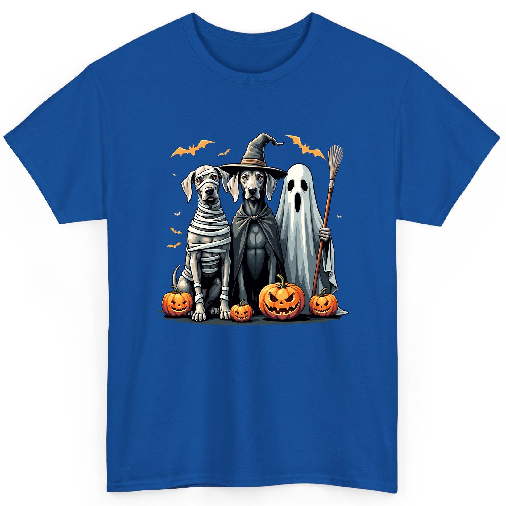 Halloween Weimaraner Dogs Halloween weimaraner dogs T-Shirt Royal product mockup
