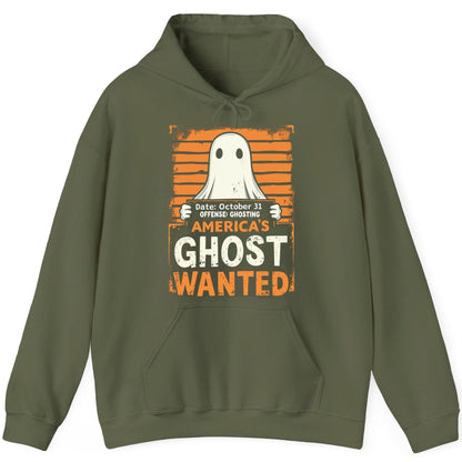 Date October 31 Offense Ghosting America's Ghost Wanted ghost Hoodie Military Green product mockup