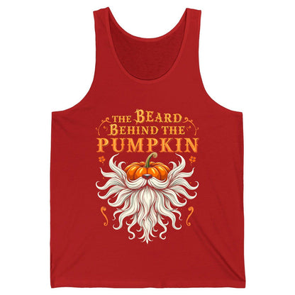 The Beard Behind the Pumpkin bearded dad Tank Top Red product mockup