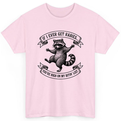 Subtle Raccoon Sketch raccoon T-Shirt Light Pink product mockup