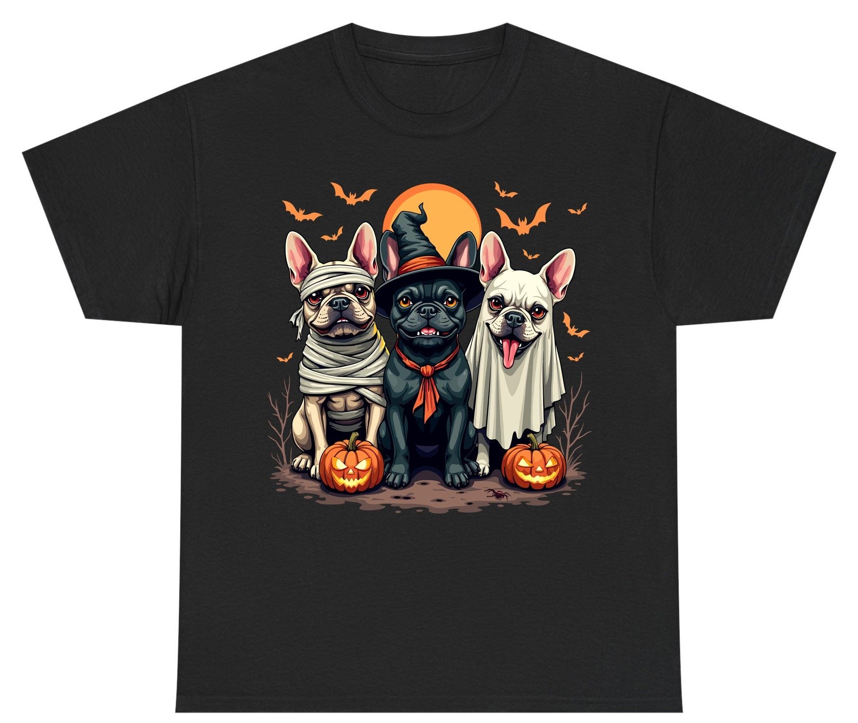 Halloween French Bulldogs Costumes french bulldogs Youth T-Shirt Black product mockup