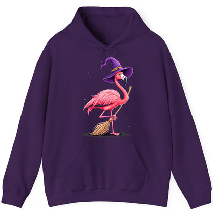 Witch Flamingo flamingo Hoodie Purple product mockup