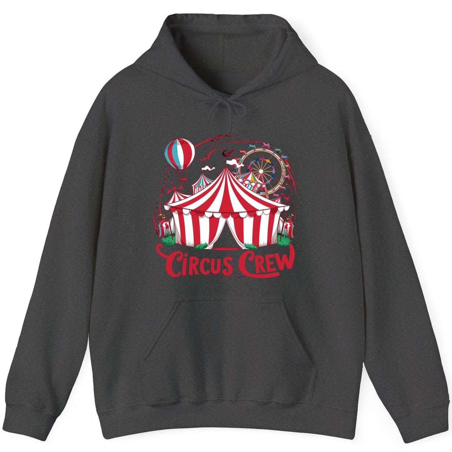 Circus Crew circus Hoodie Dark Heather product mockup