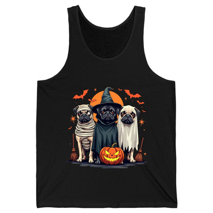 Halloween Pugs Costumes pugs Tank Top Black product mockup