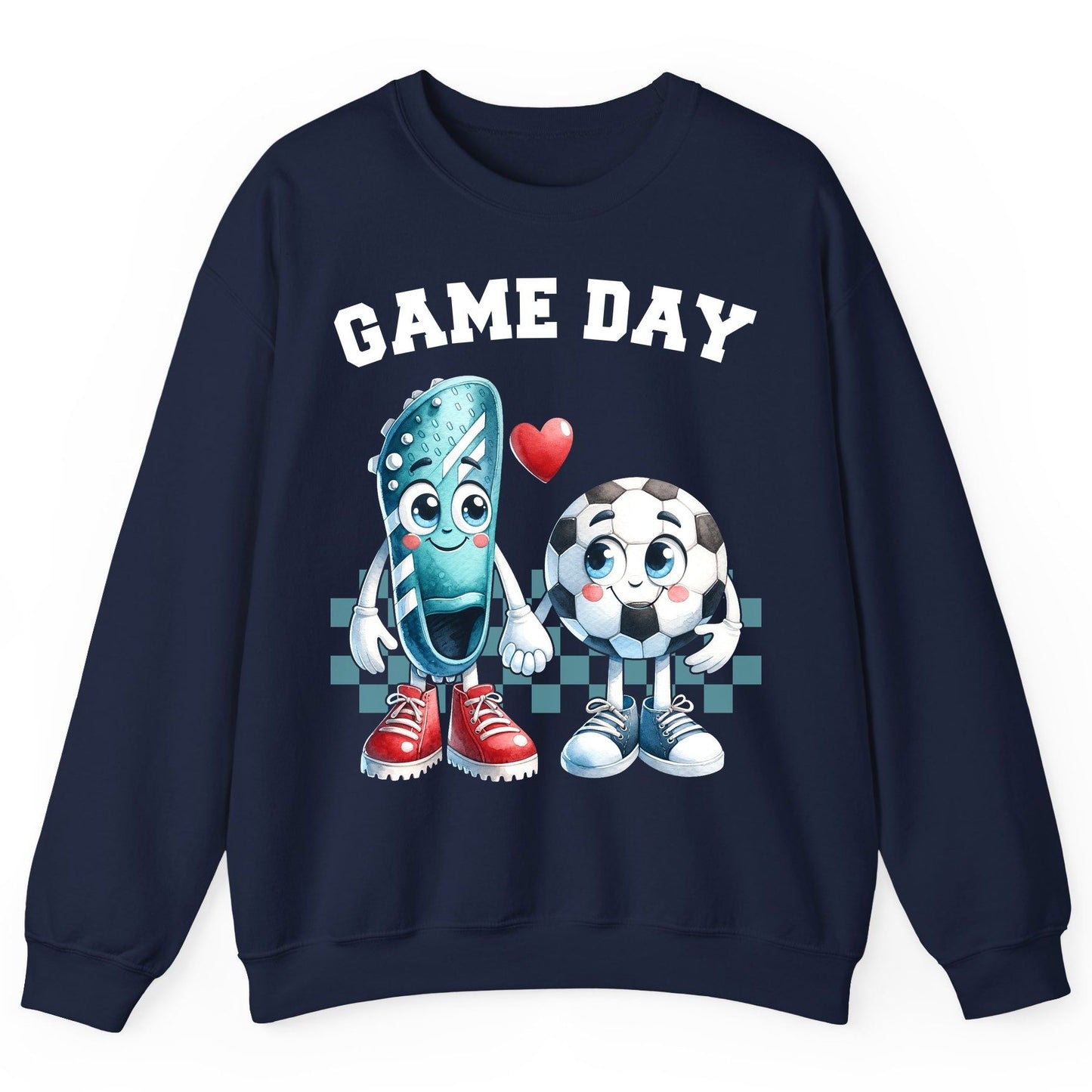 Game Day soccer Sweatshirt Navy product mockup