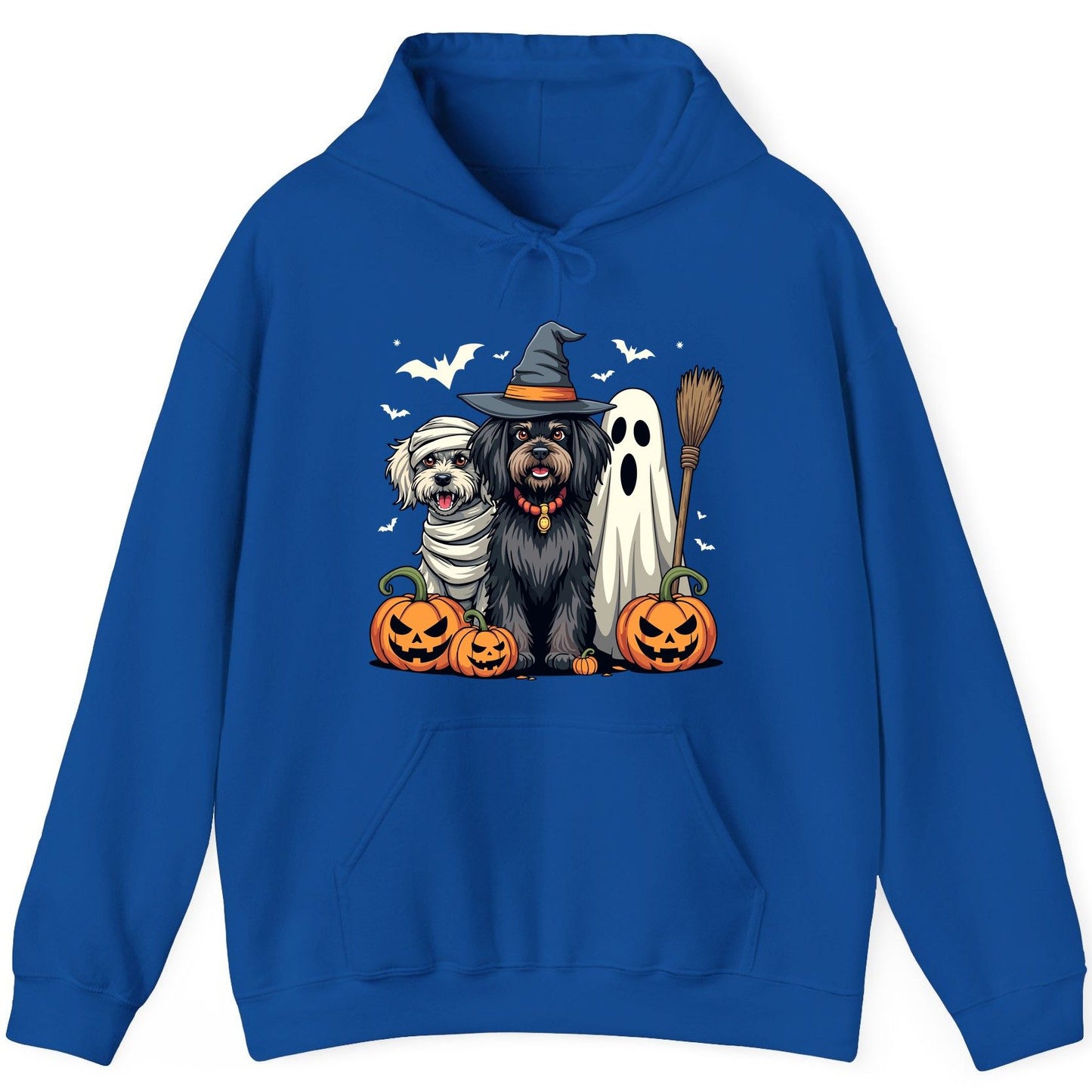 Halloween Dogs in Costumes Halloween dogs Hoodie Royal product mockup