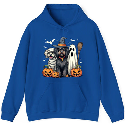 Halloween Dogs in Costumes Halloween dogs Hoodie Royal product mockup