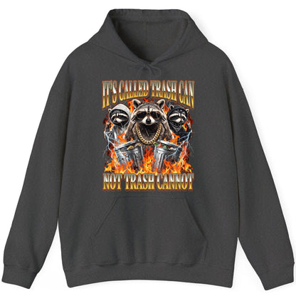 It's Called Trash Can Not Trash Cannot raccoon Hoodie Dark Heather product mockup
