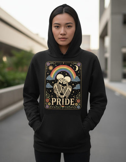 Pride Vintage Lgbtq Hoodie - product mockup - Black
