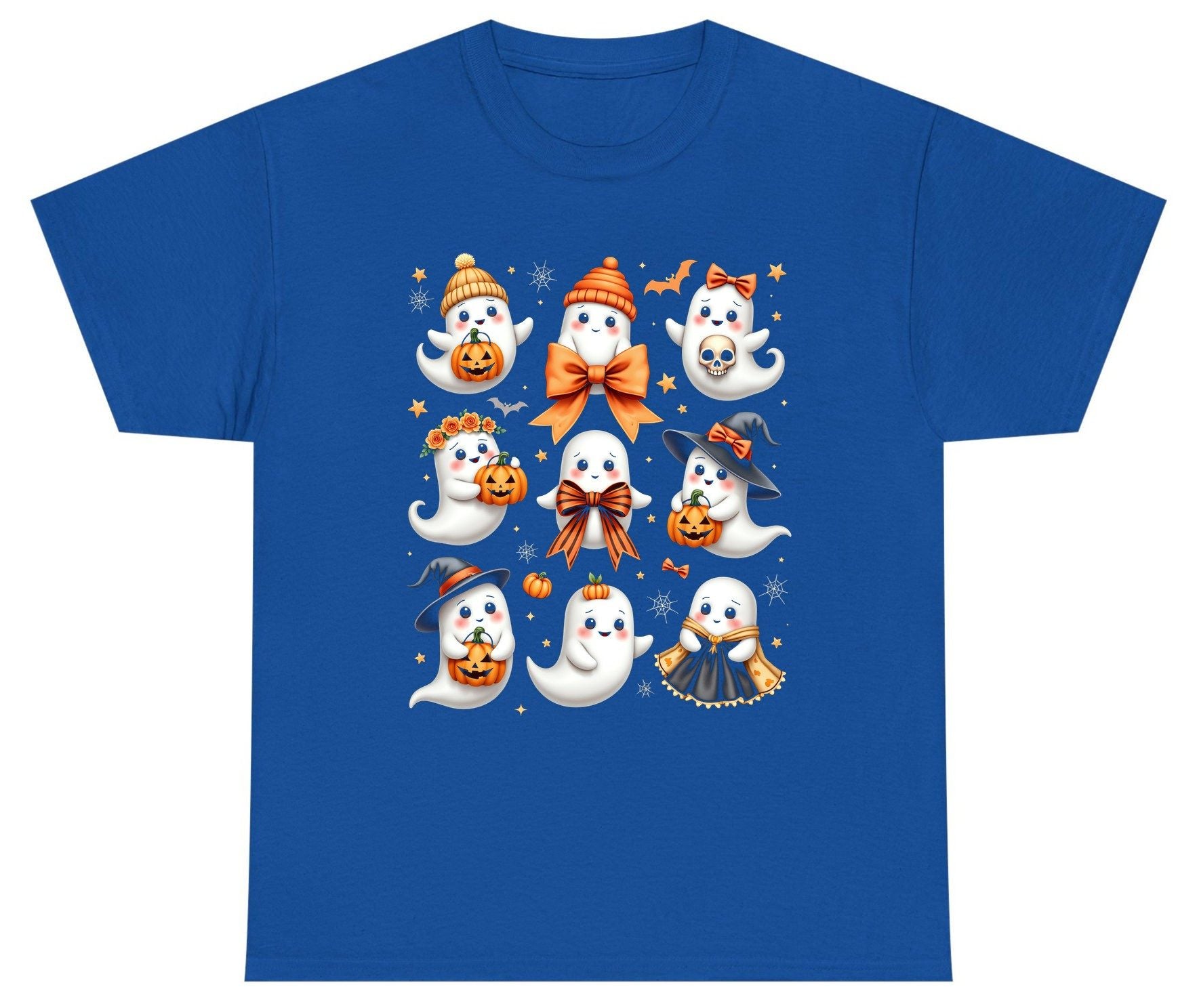 Cute Kawaii Ghosts Collection cute Halloween ghosts Youth T-Shirt Royal product mockup