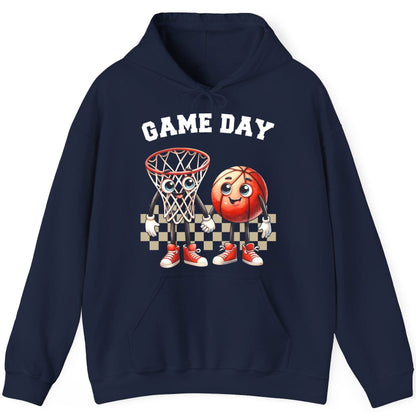 Game Day basketball Hoodie Navy product mockup